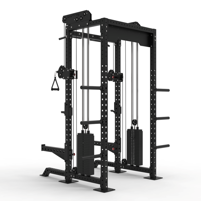 PRO Half Rack with Cables - 2 x 120kg Stacks - Energy Tool