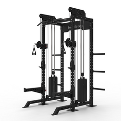 PRO Half Rack with Cables - 2 x 120kg Stacks - Energy Tool